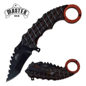 Reverse Sawblade Spring Assisted Folding Pocket Knife