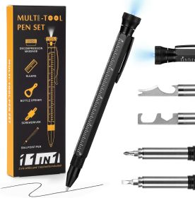 12 in 1 Multitool Pen with Stress Relief Accessory, Cool Gadgets