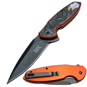 8" American Bald Eagle Spring Assisted Pocket Knife