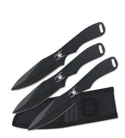 Black Stainless Steel Throwing Knife Set