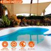TitleRectangle Top Canopy 98% UV Block Awning Shelter 185GSM HDPE Patio Cover with Snap Hooks Ropes for Outdoor Garden Backyard