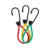 3pck Bungee Cords With Hooks 6 Inch