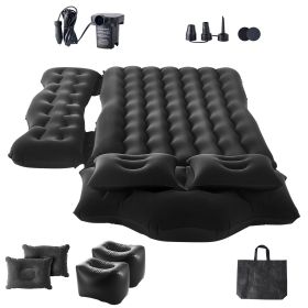 Inflatable Back Seat Car Camping Mattress with Air Pump, 2 Pillows, Nozzle
