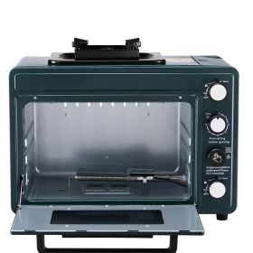 2-in-1 Portable Gas Camping Stove Oven Combo