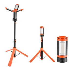 LED Work Light with Stand with 3 Lamp Heads, Detachable Tripod Stand, 2200 Lumens
