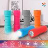 6-Pack Handheld Torch Assorted Colors with Lanyard (3AAA Battery Included