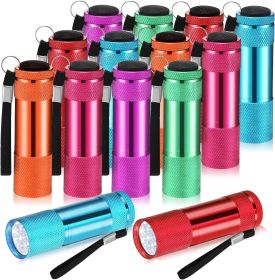 12 Pcs Mini Flashlights Bulk with Lanyard