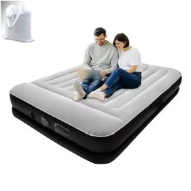 Air Mattress, 16" Raised Full Size Self Inflatable Blow Up Mattress with Built in Pump, Thick Comfort Air Bed for Camping, Guests & Home,
