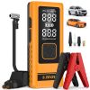 S ZEVZO 2 in 1 4000A Car Jump Starter with Air Compressor Air Inflator Portable Car Battery Charger Jumper Box