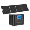 Portable Power Station with 200W Solar Panel for Home Emergency