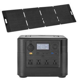 Portable Power Station with 200W Solar Panel