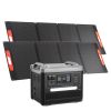 Portable Power Station, 2400W Portable Solar Generator with 2PCS * 200W Foldable Solar Panels