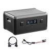 Extra Battery for Portable Power Station, 2160Wh LiFePO4 Extra Expansion Battery with 3 Output Ports for Home Use, Outdoor Camping, Road Trips, RVs