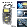 USB Rechargeable LED Flashlight Camping Hiking 7-Modes FlashLight Mini Emergency Work Light(Logistics only For USPS.TK/TMEU only For self-pickup)