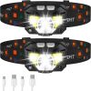 Flashlight Lumen Ultra-Light Bright LED Rechargeable Headlight – 2-Pack Waterproof Motion Sensor