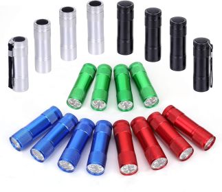 20-Pack Aluminum 6-LED Flashlights Set with Lanyard and AAA Batteries Included and Pre-Installed