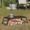 Camping Grill Folding Black