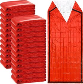 24 Pack Emergency Sleeping Bag – Lightweight Portable Thermal Survival Bivy Sack