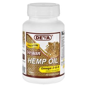Deva Vegan Vitamins - Hemp Oil -  90 Vegan Capsules