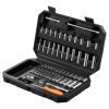 Socket Set, 1/4 Inch Drive Socket and Ratchet Set