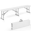 6 Feet Plastic Folding Bench with Carrying Handle