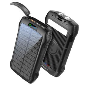 Solar Battery Pack with Waterproof 6W Bright Flashlight