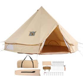 Canvas Tent for Camping with Stove Jack- Holds up to 4 People