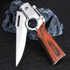 Versatile Tactical Knife with Stainless Steel Blade