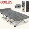 Heavy Duty Folding Camping Cot with Flip Mattress