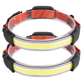 2Packs Rechargeable Headlamp 3 Light Modes
