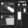 2Pcs Mini Zoomable LED Flashlight