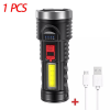 USB Rechargeable LED Flashlight 4-Modes Camping Hiking Torch Work Light(TK/TMEU for self-pickup)