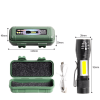 2 Pack USB Rechargeable Small LED Flashlights Camping Flashlight Work Light (Logistics only For USPS.TK/TMEU only For self-pickup)