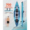 2-Person Inflatable Kayak with Padded Seat, PVC Drop-Stitch Floor, 2 Paddles