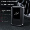Mini Tire Inflator Tire Car Air Compressor LED Digital Display Air Compressor LED Lighting Can Be Used As A Power Bank: Use A 4000mAh Wireless Tire In
