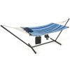 1pc Hammock Chair Stand Set Cotton Swing with Pillow Cup Holder Indoor Outdoor