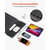 30W Foldable Solar Panel Charger, 16BB N-Type Monocrystalline Solar Panel 24% Efficiency, Ultra-Light Portable with USB-A