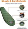 20°F Cold Weather Mummy Sleeping Bag, Olive Green