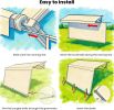 8' x 8'3" RV Sunshade Screen with Zipper