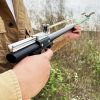 "Tactical Stainless Steel Slingshot with Comfort Grip