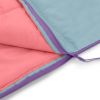 Youth warm weather rectangle sleeping bag - Light Blue Pink