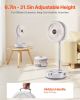 10 inch Foldable Rechargeable Oscillating Fan 3 in 1 Remote 9 Speeds