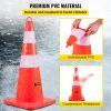 VEVOR Safety Cones, 12 x 28" Traffic Cones, PVC Orange Construction Cones