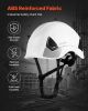Construction Safety Helmet Vented Class C White Safety Hardhat for Men & Women