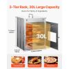 Portable Camping Stove, with 3 Tier Grill, Handle and Thermometer