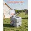 Portable Toilet- 5.3 Gallon with Level Indicator, Carry Bag