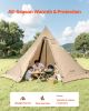 VEVOR Hot Tent for 4-6 Persons – Portable Winter Tipi Tent with Stove Jack
