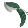 Multifunction Stainless Steel Folding   Survival Knife (Green)