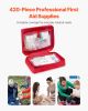420-Piece First Aid Kit – Large Survival Bag for Home & Car Emergencies