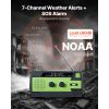 Emergency Weather Radio with USB Charging Cable, SOS Alarm and Flashlight